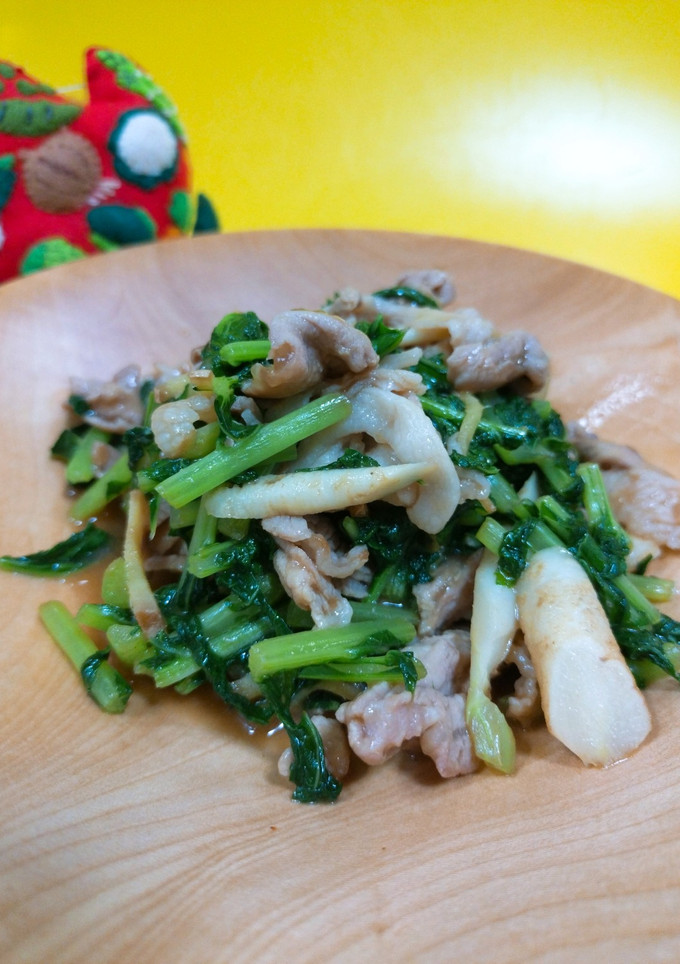 大根菜と豚肉のオイスター炒め-レシピのメイン写真