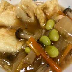 รูปของ 揚げ出し豆腐の野菜あんかけ