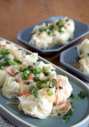 はんぺんと豆腐入りあんかけ焼売-レシピのメイン写真