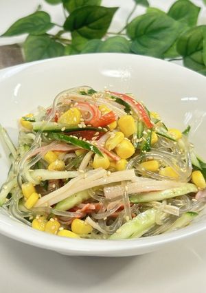 弾力とコシが👌さつまいも春雨サラダ🍠🥗-レシピのメイン写真