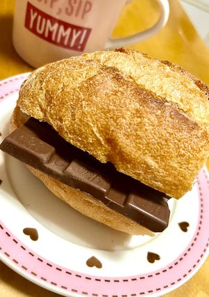 超簡単！フランスパンチョコサンド♪-レシピのメイン写真