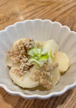 かぶと鶏ひき肉のオイスター炒め-レシピのメイン写真