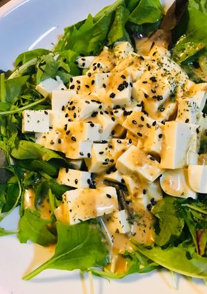ミニ豆腐とベビーリーフのサラダ-レシピのメイン写真