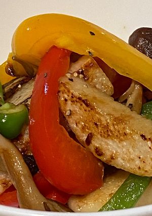 パプリカと長芋ときのこのバター醤油炒め☆-レシピのメイン写真