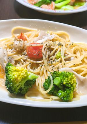 簡単！シーフードチーズパスタ-レシピのメイン写真