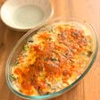 鮭ときのことほうれん草のクリームグラタン