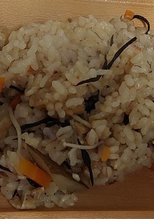 ひじきときのこの炊き込みご飯-レシピのメイン写真