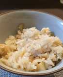 ホタテとしょうがの炊き込みご飯