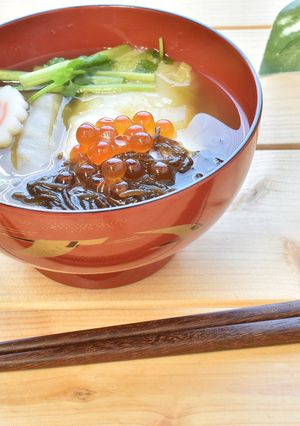もずく雑煮-レシピのメイン写真