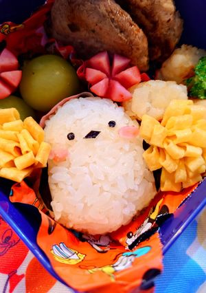 シマエナガのキャラ弁　お弁当-レシピのメイン写真