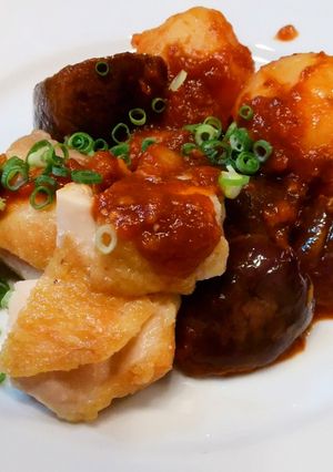 お洒落に糖質オフ#60 鶏芋ナス-レシピのメイン写真