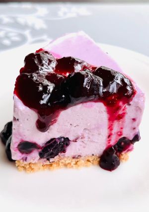 ブルーベリーのレアチーズケーキ-レシピのメイン写真