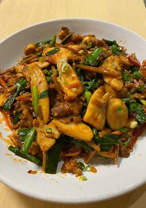 エリンギと牛肉の四川風炒め-レシピのメイン写真