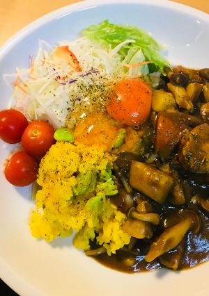 こくまろ中辛●新玉の玉のせチキンカレー-レシピのメイン写真