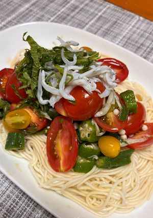 サラダ仕立てのそうめんアレンジ-レシピのメイン写真