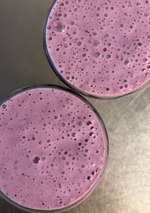 【スムージー】バナナミックスベリー豆腐ヨーグルト-レシピのメイン写真