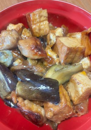 鶏肉と厚揚げの茄子味噌-レシピのメイン写真