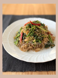 にんにく&香菜香るピり辛白滝炒め-レシピのメイン写真