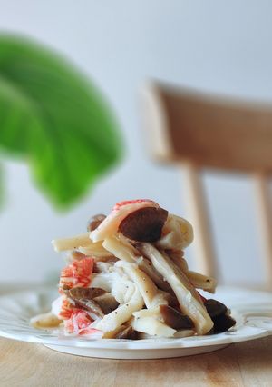 白だしdeエリンギとカニかま☆おつまみ-レシピのメイン写真