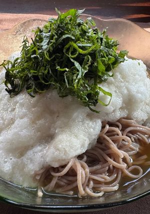 うまっ！大根おろし＆とろろのあいがけ蕎麦-レシピのメイン写真