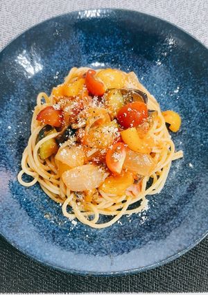 夏野菜たっぷり冷製ラタトゥイユパスタ-レシピのメイン写真