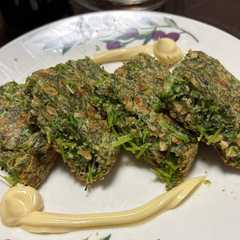 รูปของ 豆苗とひきわり納豆のふっくらお焼き
