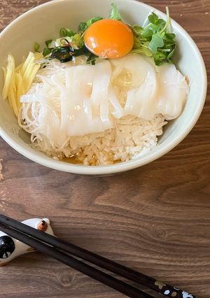 新鮮な函館風イカ海鮮丼-レシピのメイン写真