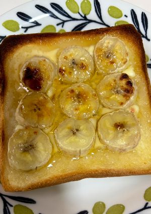 グラニュー糖メープルバナナチーズトースト-レシピのメイン写真