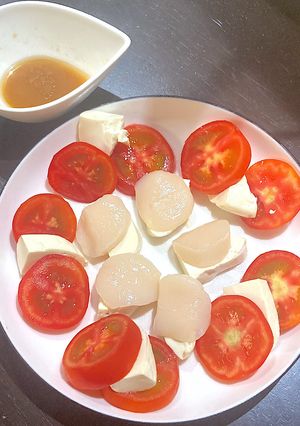 豆腐チーズと帆立のカルパッチョ-レシピのメイン写真