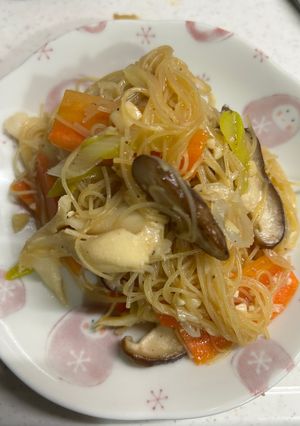 残り野菜とビーフン焼き-レシピのメイン写真