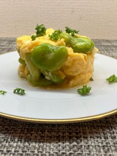 玉子と空豆の炒め物-レシピのメイン写真