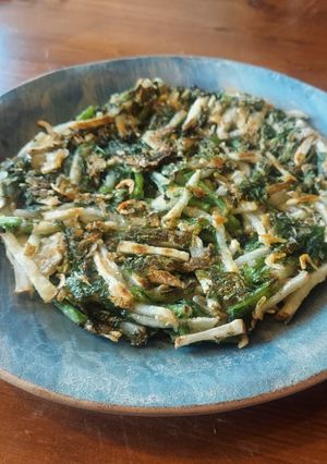 ☆子供も喜ぶ☆春菊のガレット ヘルシー-レシピのメイン写真