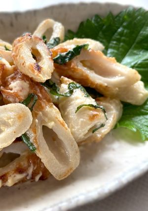 ちくわのマヨ炒め青しその風味がとてもいい-レシピのメイン写真