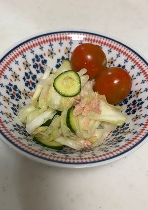 キャベツときゅうりとツナの塩サラダ-レシピのメイン写真