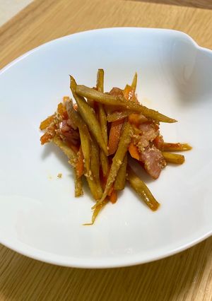 定番　きんぴらごぼう✨-レシピのメイン写真