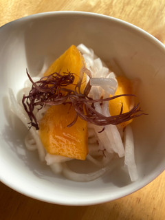 大根と柿の酢の物-レシピのメイン写真