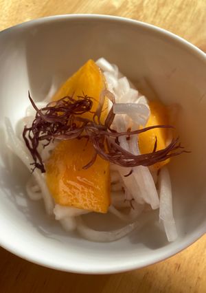 大根と柿の酢の物-レシピのメイン写真