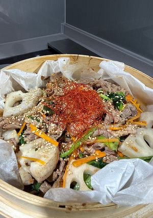 れんこんと小松菜のプルコギ風-レシピのメイン写真