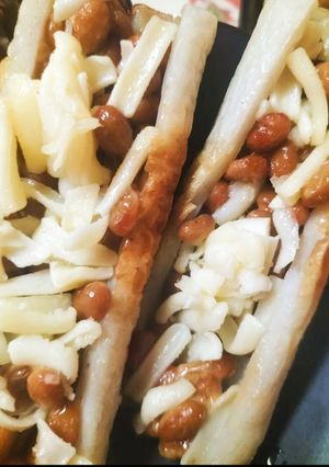【腸活おつまみ🧀】とろ〜りチクワ納豆♡作り置きに-レシピのメイン写真