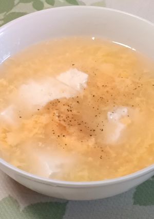 簡単！すぐ出来る 卵豆腐とろみスープ-レシピのメイン写真
