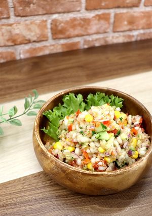 病みつき食感！もち麦サラダ-レシピのメイン写真