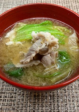 レタスと豚肉の味噌汁🥬-レシピのメイン写真