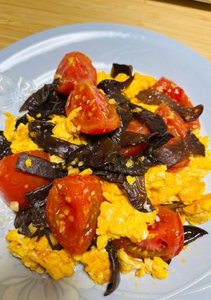 キクラゲとトマトの中華炒め-レシピのメイン写真