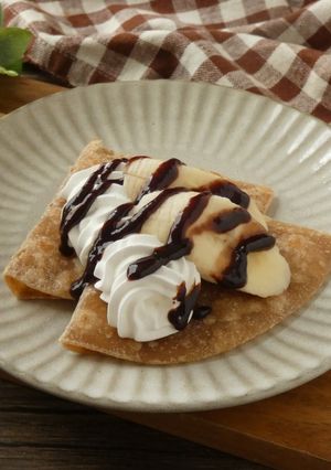 チャパティのチョコバナナクリームのせ-レシピのメイン写真
