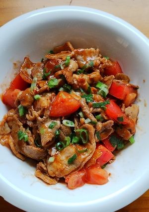豚肉と生トマトでポークチャップ-レシピのメイン写真