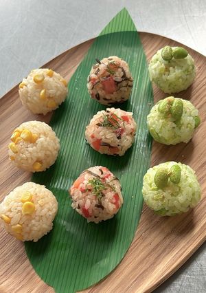 にいがた野菜の夏彩(なついろ)おにぎり-レシピのメイン写真