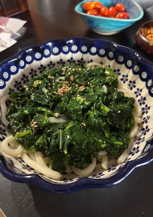 モロヘイヤのぶっかけうどん-レシピのメイン写真