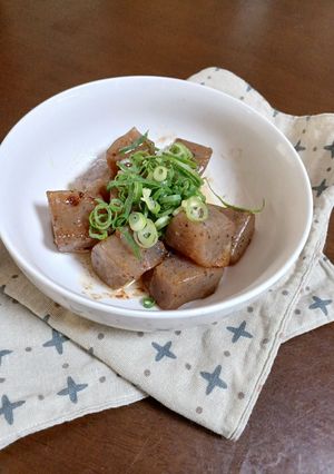 簡単！こんにゃくのマヨポン炒め-レシピのメイン写真