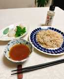 おろしカレーつけそば(揚げ餅添え)