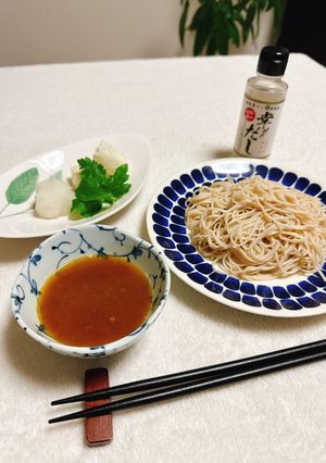 おろしカレーつけそば(揚げ餅添え)-レシピのメイン写真